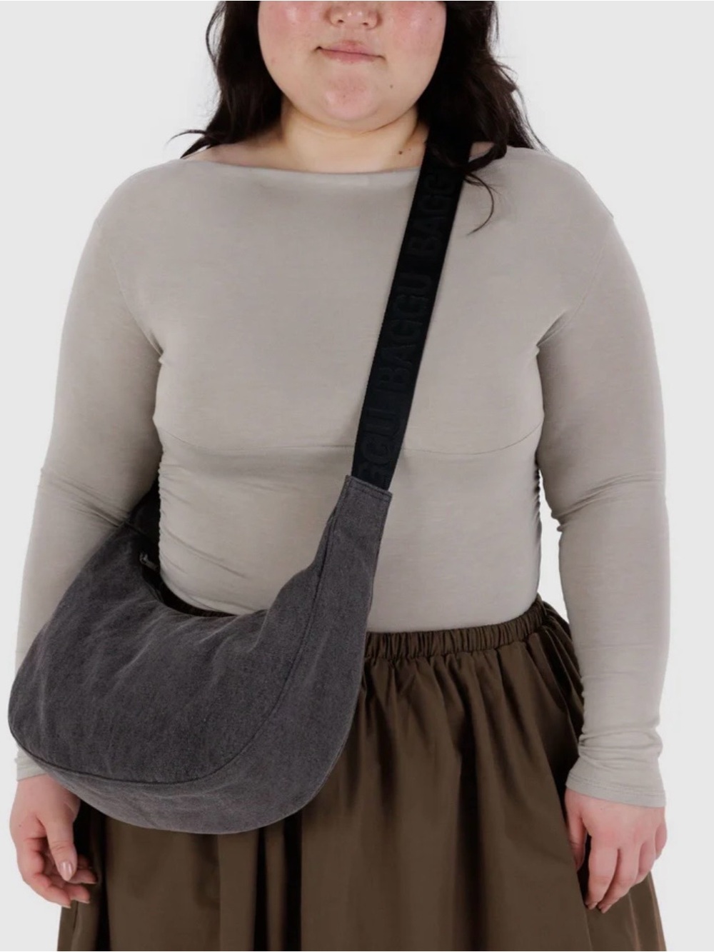BAGGU Denim Crescent